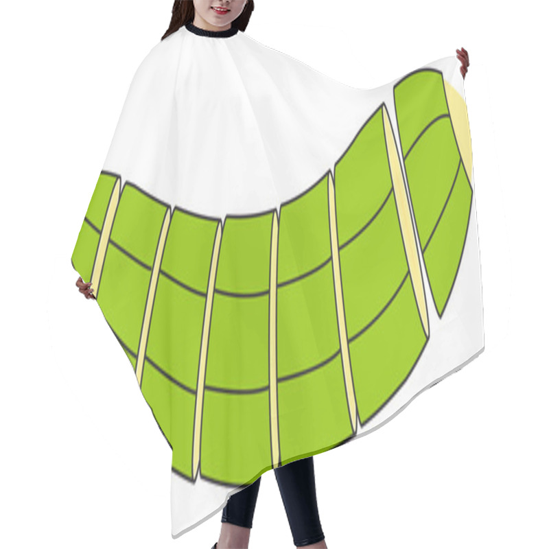 Personality  Green Banana Slices Hair Cutting Cape