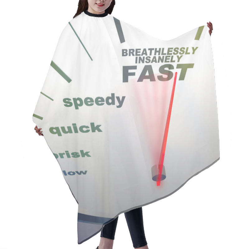 Personality  Speedometer - Slow To Insanely Fast Hair Cutting Cape