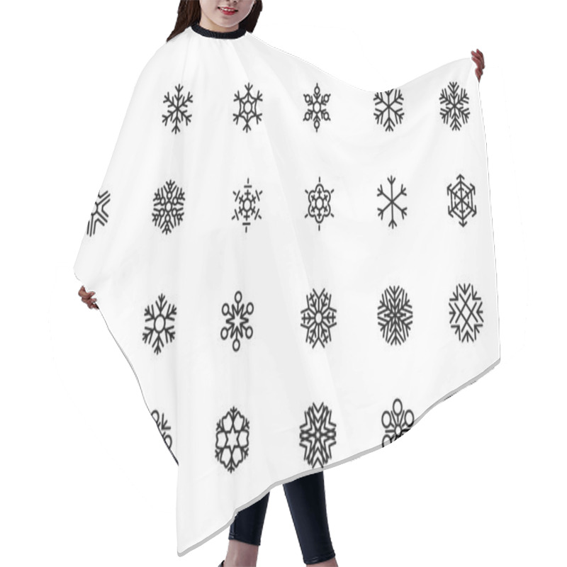 Personality  SnowFlakes Vector Icons 1 Hair Cutting Cape