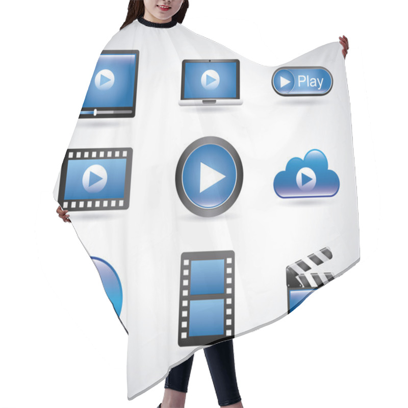 Personality  Player Movie Icons Hair Cutting Cape