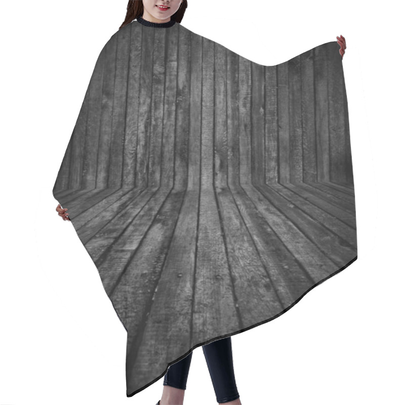 Personality  Dark Wooden Room Hair Cutting Cape