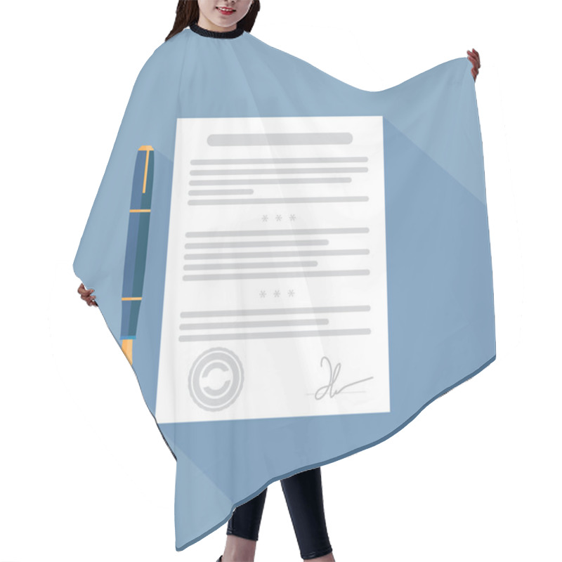 Personality  Vector Agreement Icon Hair Cutting Cape