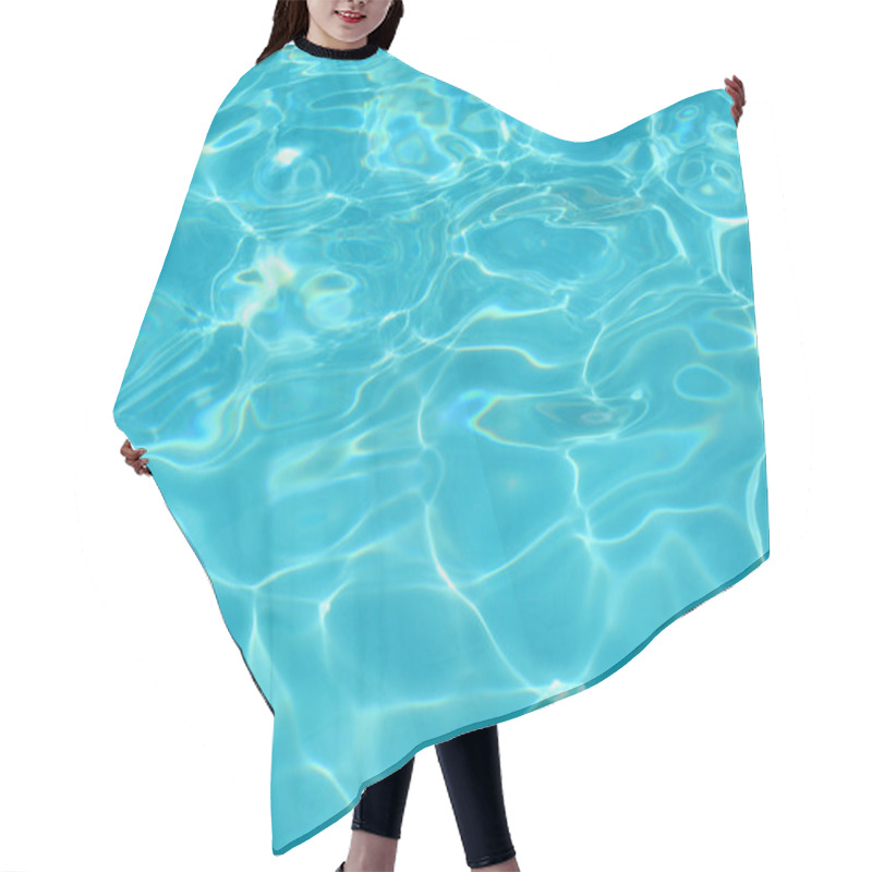 Personality  Clear Blue Swimming Pool Water Hair Cutting Cape