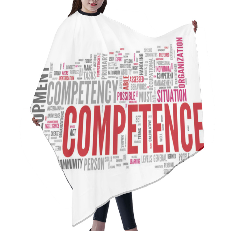 Personality  Word Cloud Competence Hair Cutting Cape