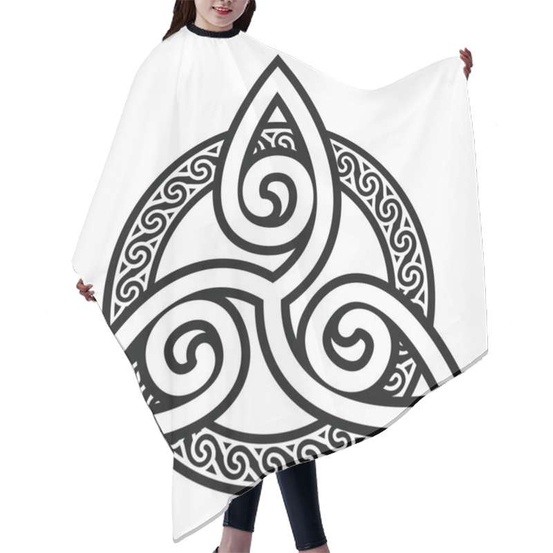 Personality  Celtic National Ornament. Hair Cutting Cape