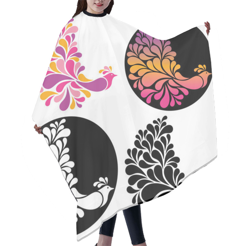 Personality  Bountiful Bird Design Hair Cutting Cape