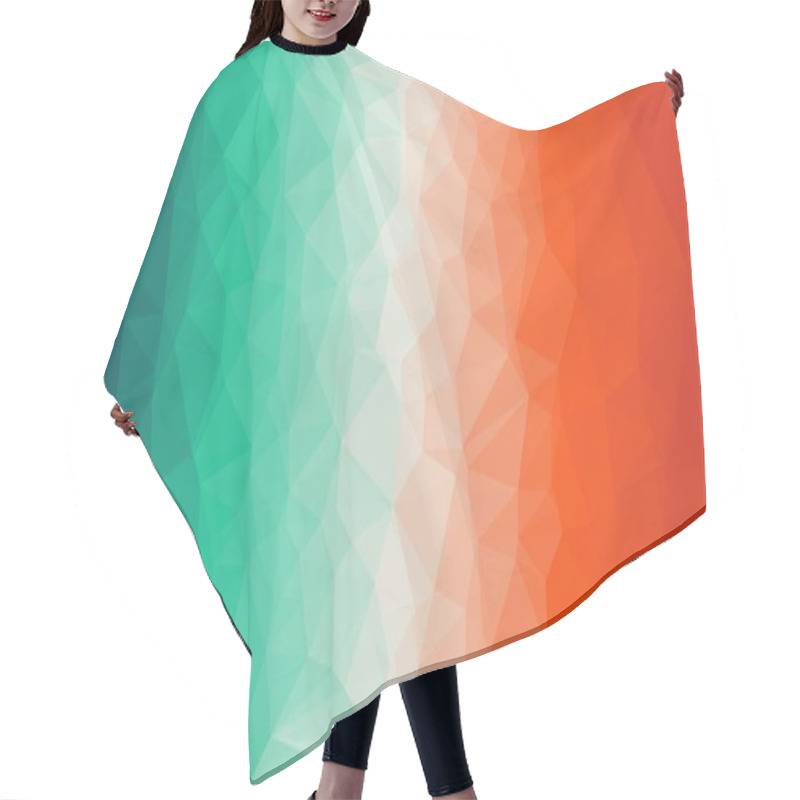 Personality  Abstract Background With Geometric And Poly Pattern Hair Cutting Cape