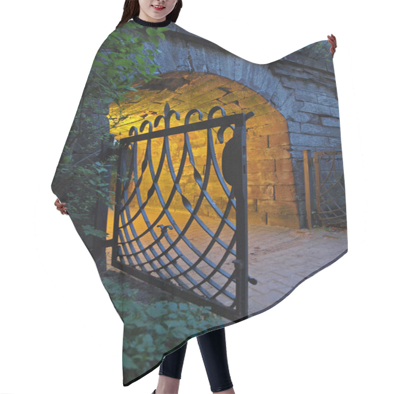 Personality  Old Gate In Evening Light Hair Cutting Cape