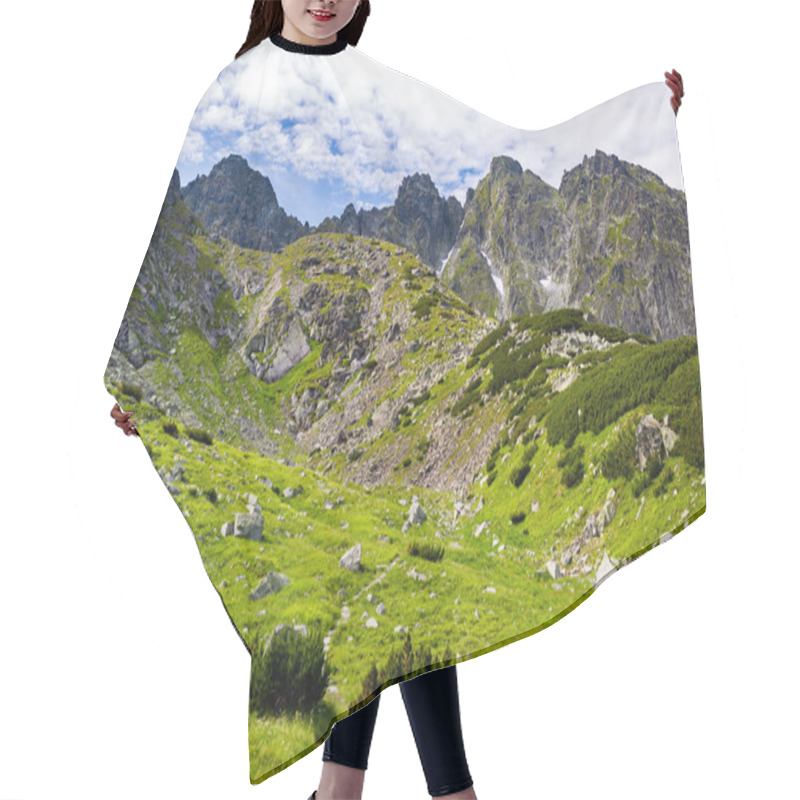 Personality  Inspiring Tatra Mountains Landscape View, Sunny Summer Day Hair Cutting Cape