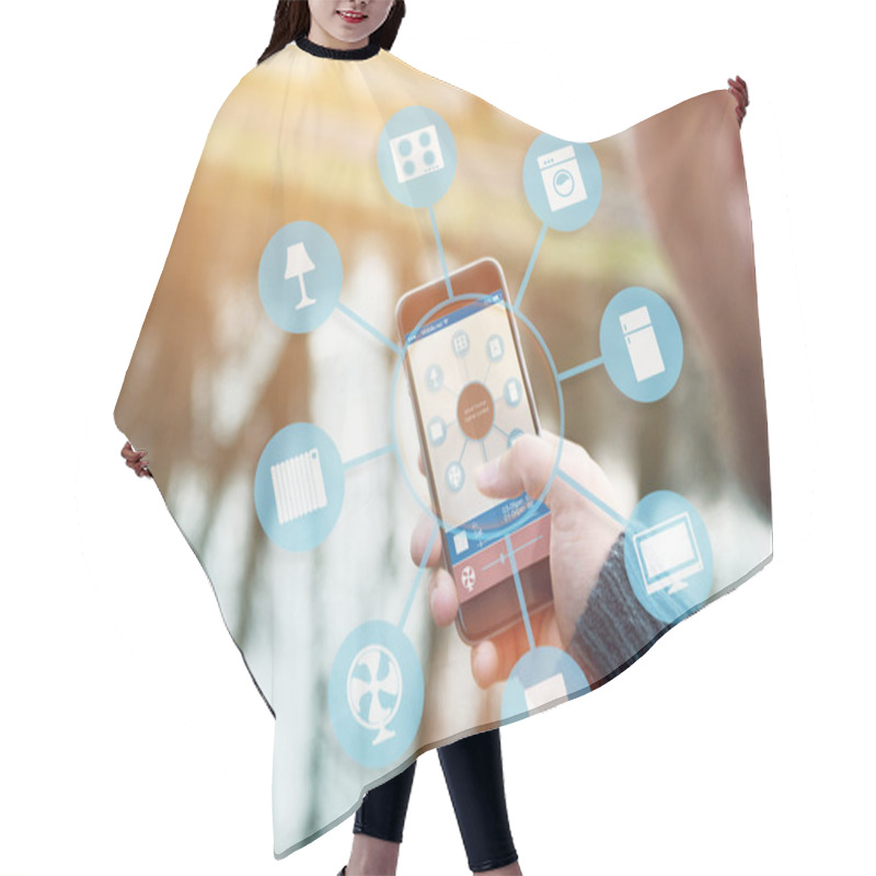 Personality  Smart Home Device - Home Control Hair Cutting Cape