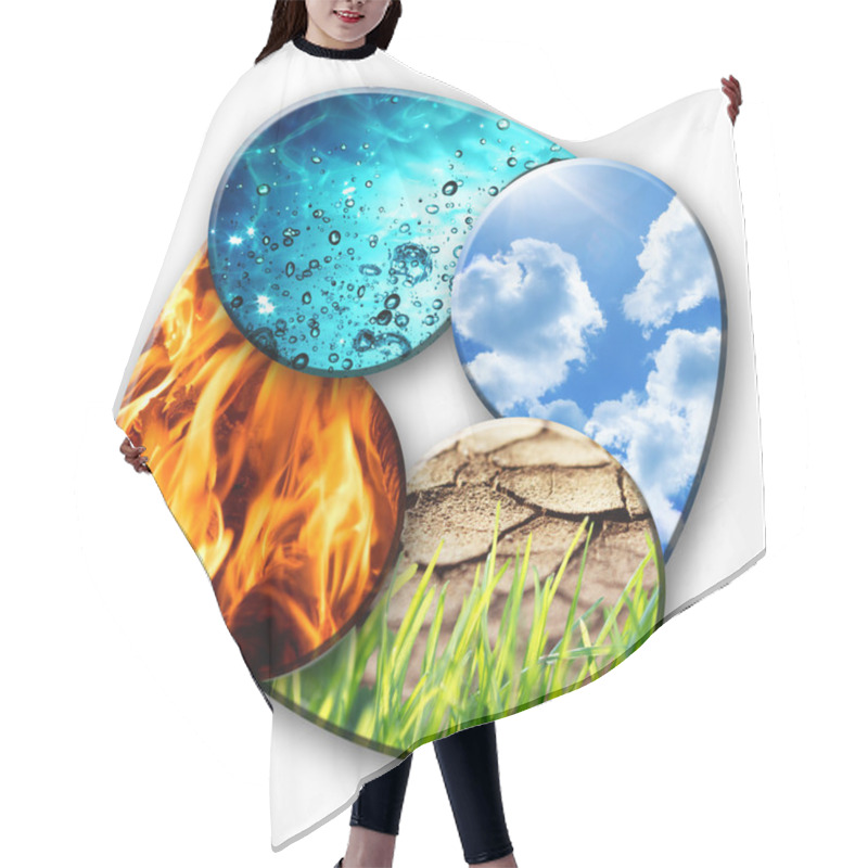 Personality  Four Elements Of Nature Hair Cutting Cape