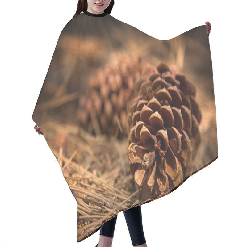 Personality  Fir Cones Hair Cutting Cape