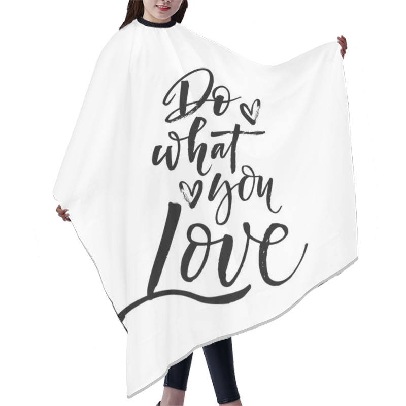 Personality  Inspirational Quote Calligraphy Hair Cutting Cape