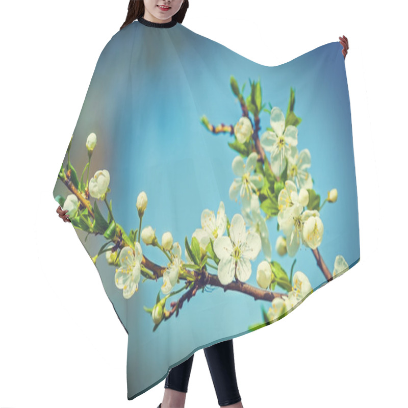 Personality  Blossoming Cherry Tree Hair Cutting Cape