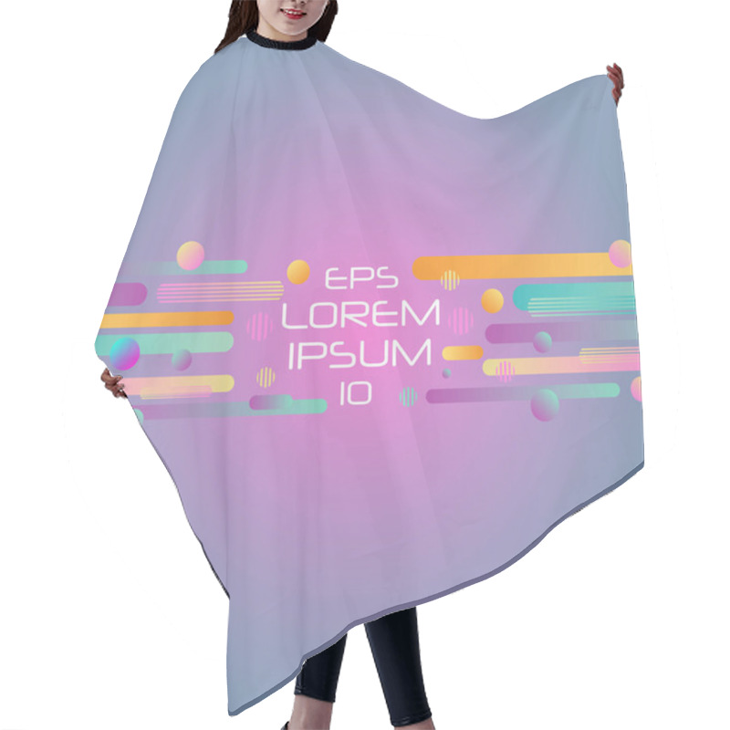 Personality  Abstract Retro Background Hair Cutting Cape