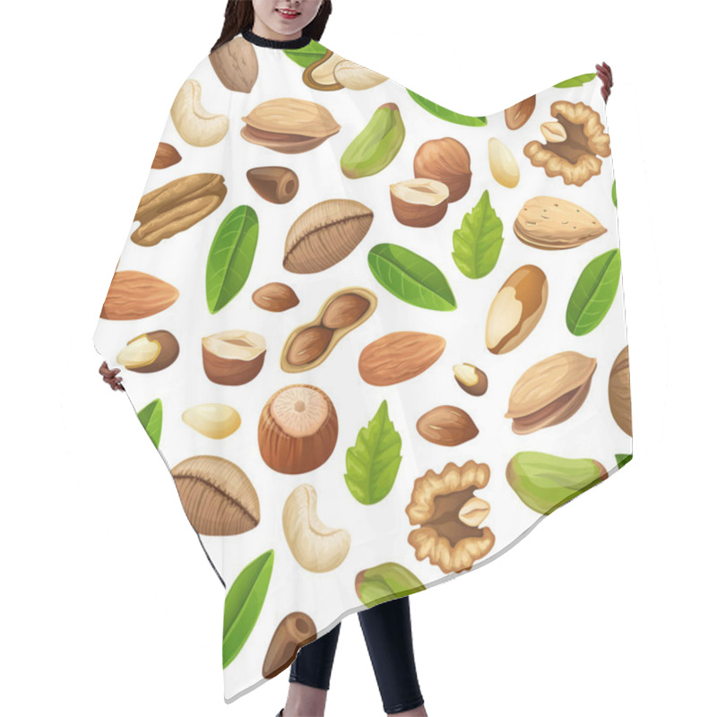 Personality  Cartoon Natural Food Seamless Pattern Hair Cutting Cape