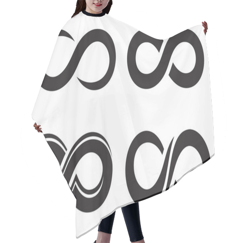 Personality  Infinity Icons Hair Cutting Cape