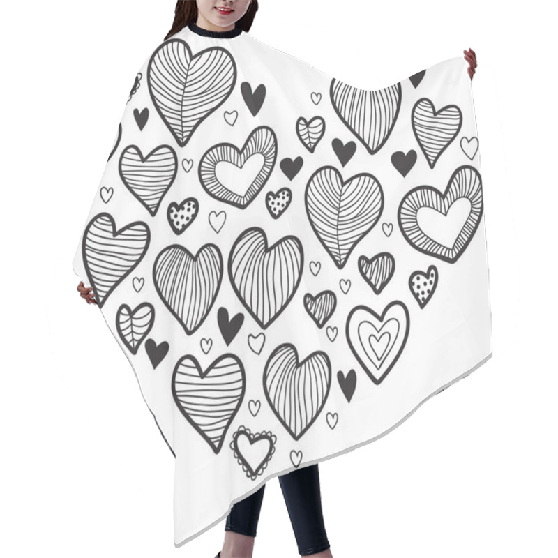 Personality  Heart Shape Hair Cutting Cape