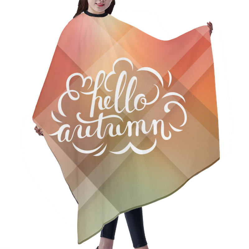 Personality  Autumn Lettering Hair Cutting Cape