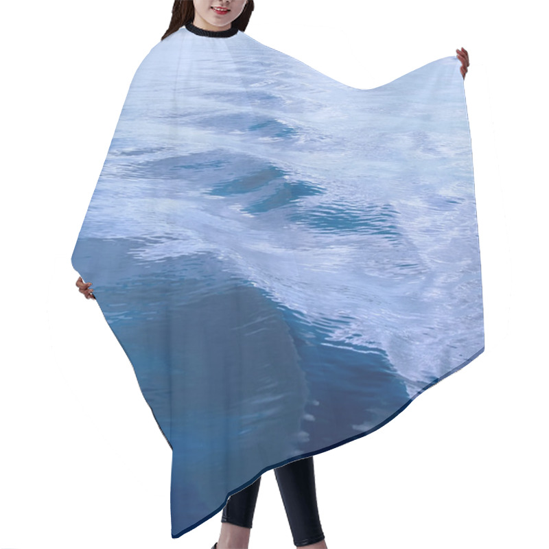 Personality  Abstract Blue Waves Stretching Into The Distance Hair Cutting Cape