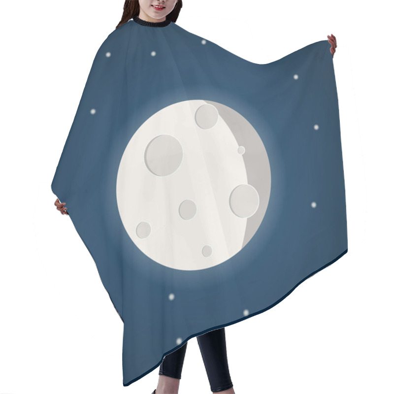 Personality  Moon With Stars Hair Cutting Cape