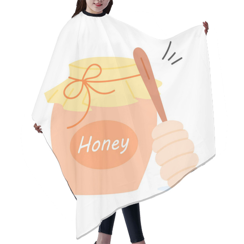 Personality  Jar Of Honey, A Natural Sweetener For Various Dishes Hair Cutting Cape