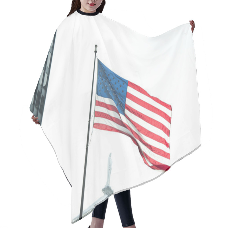 Personality  US National Flag Hair Cutting Cape