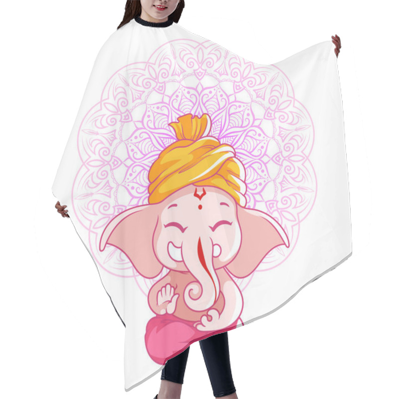 Personality  Little Cartoon Ganesha. Hair Cutting Cape