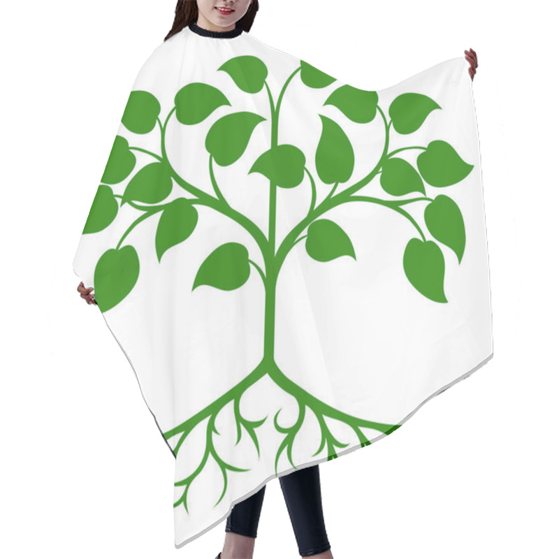 Personality  Stylised Tree Icon Hair Cutting Cape