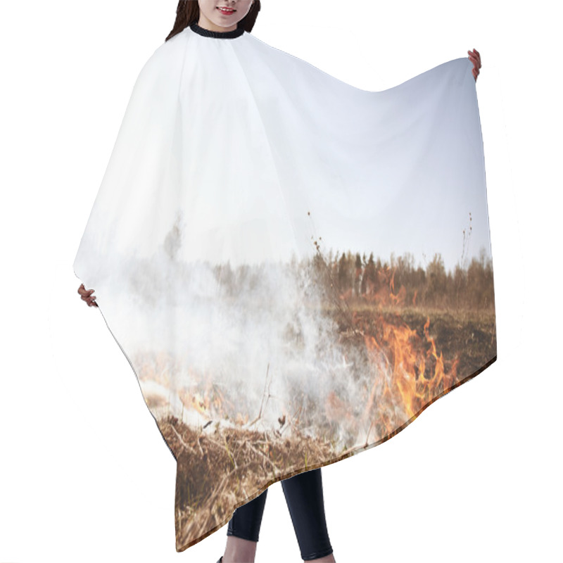 Personality  Wildfire. Fire. Global Warming, Environmental Catastrophe. Conce Hair Cutting Cape