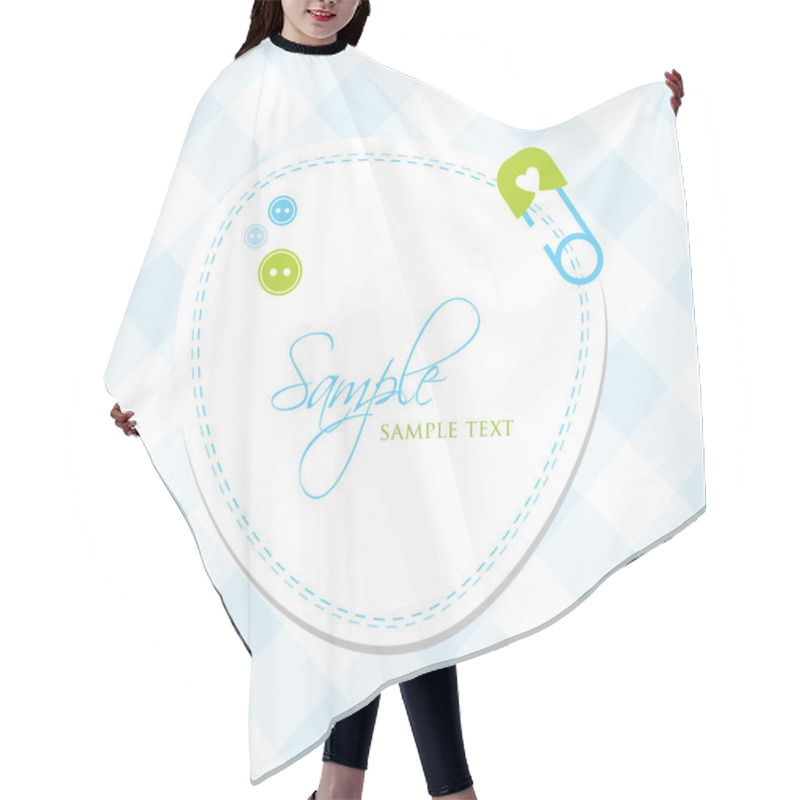 Personality  Baby Arrival Card Hair Cutting Cape