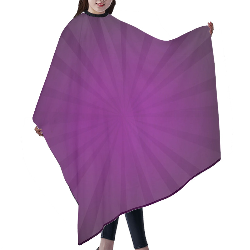 Personality  Purple Grunge Background Texture With Sunburst Hair Cutting Cape