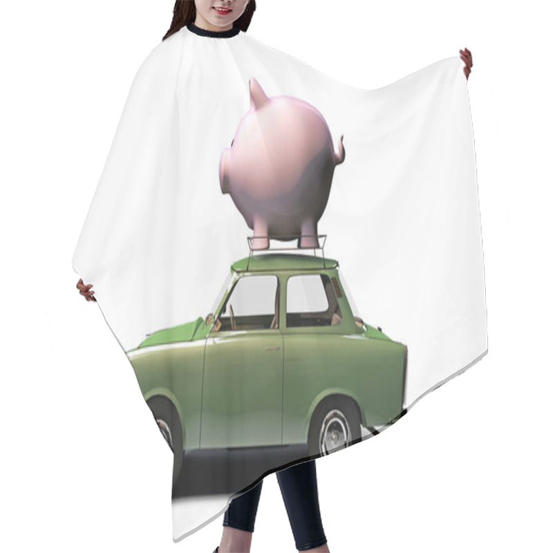 Personality  Old Green Car Hair Cutting Cape