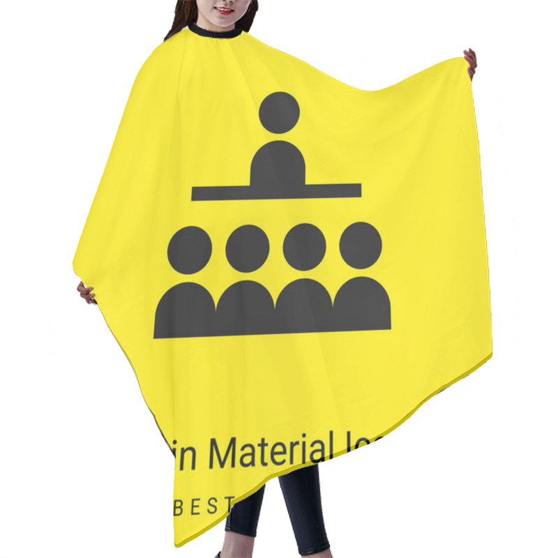 Personality  Audience Minimal Bright Yellow Material Icon Hair Cutting Cape