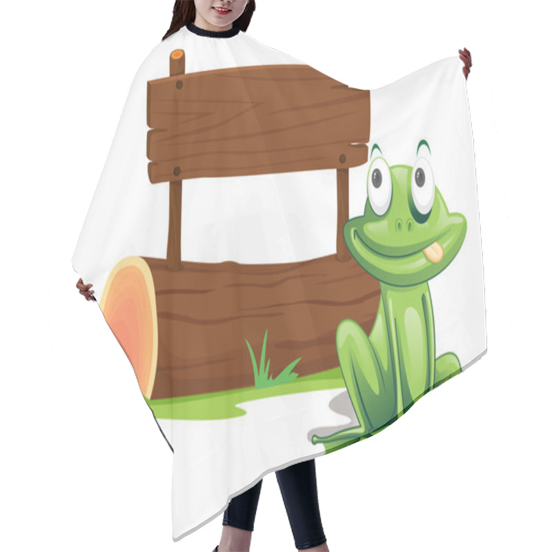 Personality  Frog Sign Hair Cutting Cape