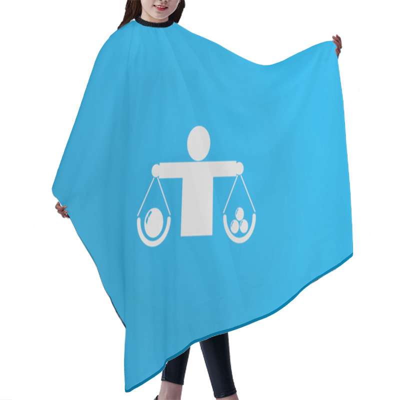 Personality  Balance, Web Icon Hair Cutting Cape