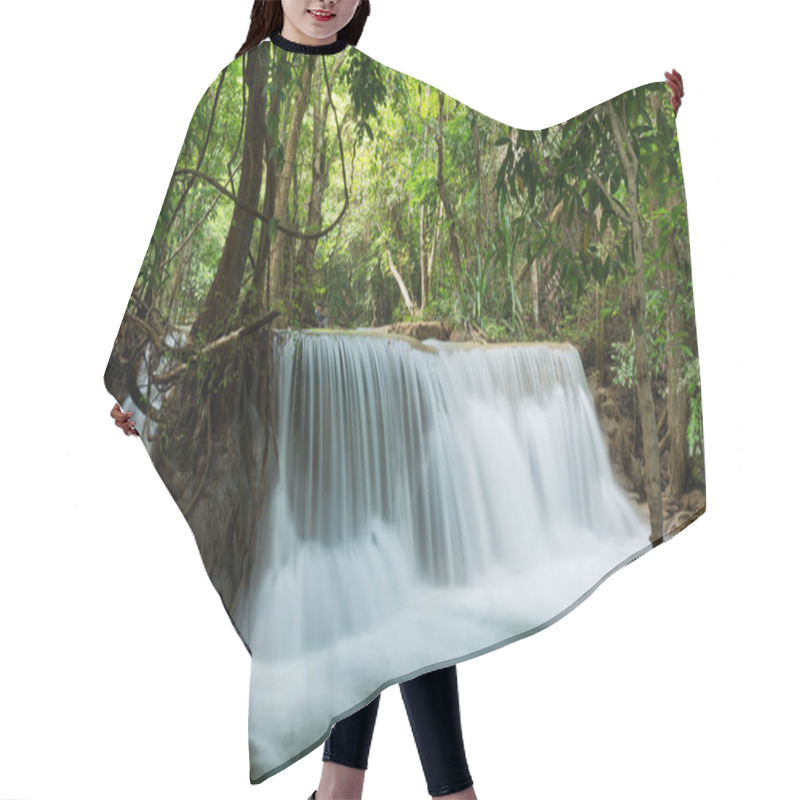 Personality  Beautiful Waterfall, Forest Background, Landscape Hair Cutting Cape