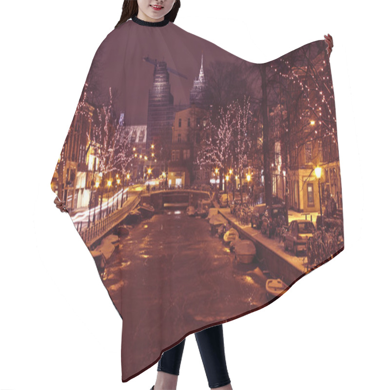 Personality  Christmastime In Amsterdam The Netherlands Hair Cutting Cape