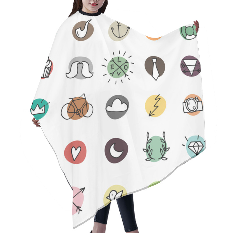 Personality  Hipster Icons Hair Cutting Cape