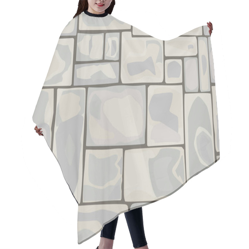 Personality  Seamless Pattern Of Stones Hair Cutting Cape