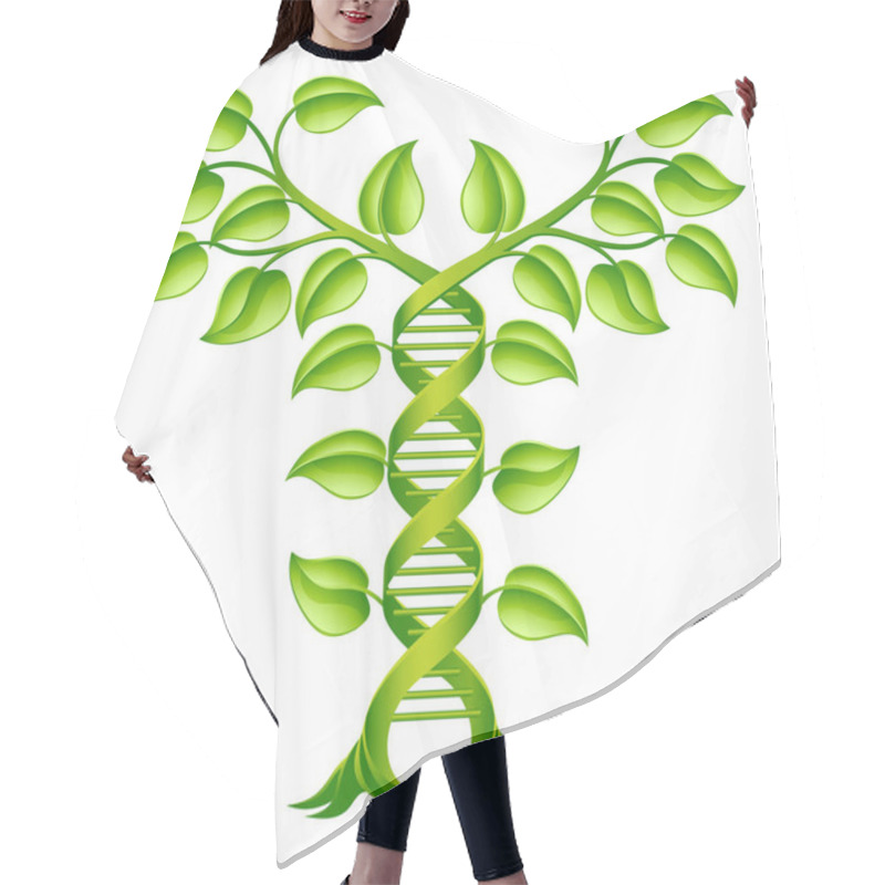 Personality  DNA Plant Double Helix Concept Hair Cutting Cape