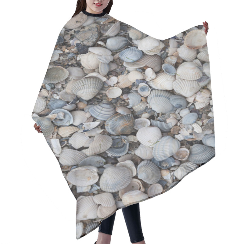 Personality  Beach With Mussels Hair Cutting Cape