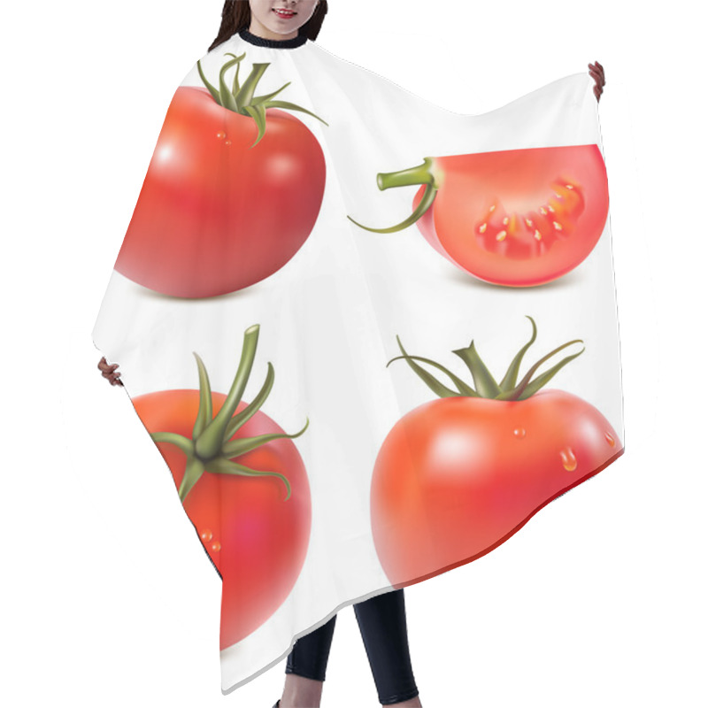 Personality  Tomatoes. Hair Cutting Cape