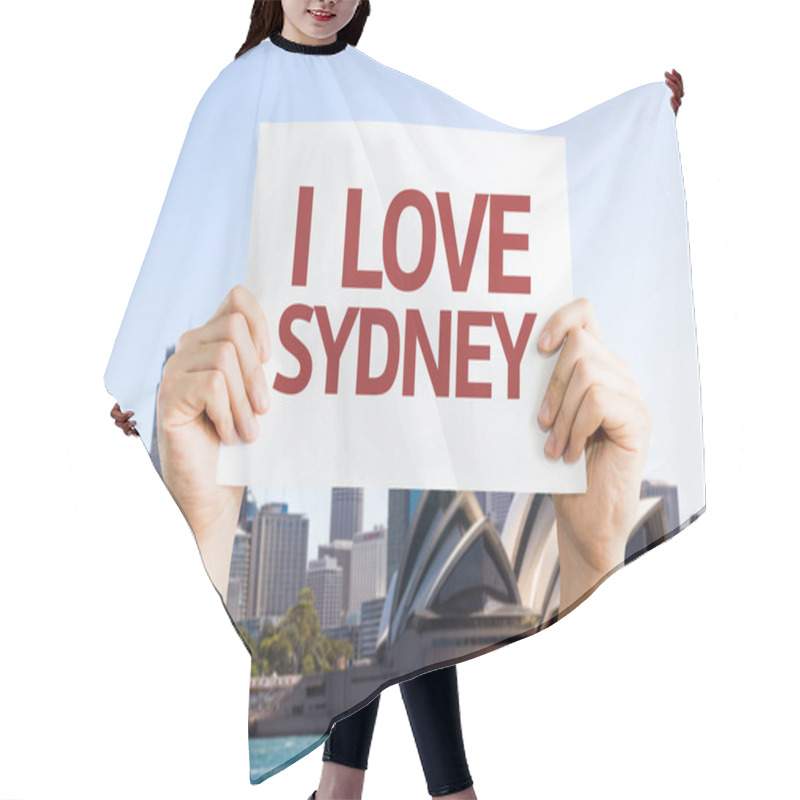 Personality  I Love Sydney Card Hair Cutting Cape