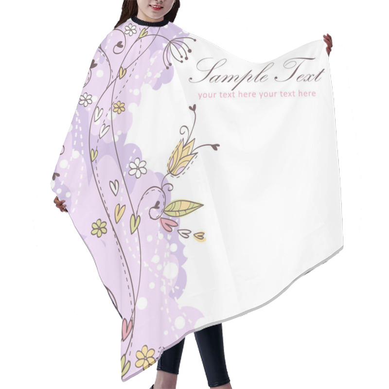 Personality  Floral Seamless Background Hair Cutting Cape