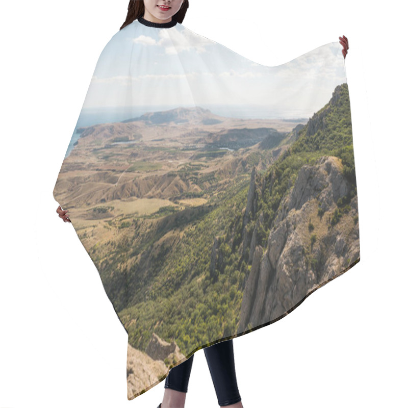 Personality  Landscape With Mountains And Sea Hair Cutting Cape