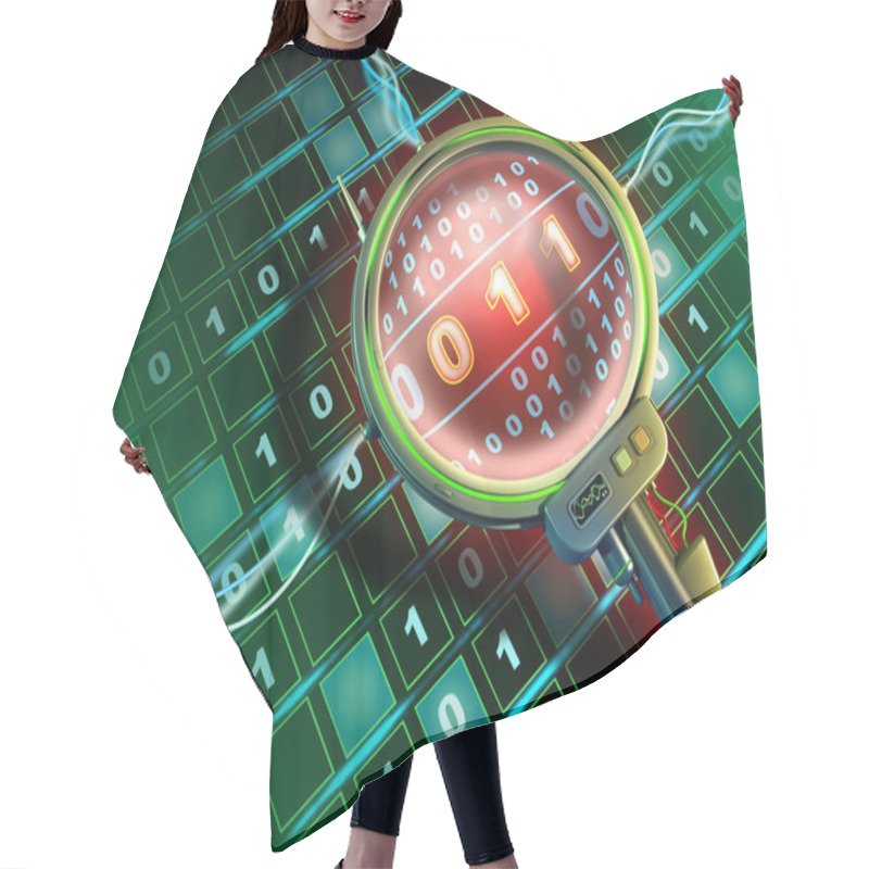 Personality  Lens Scanning Hair Cutting Cape