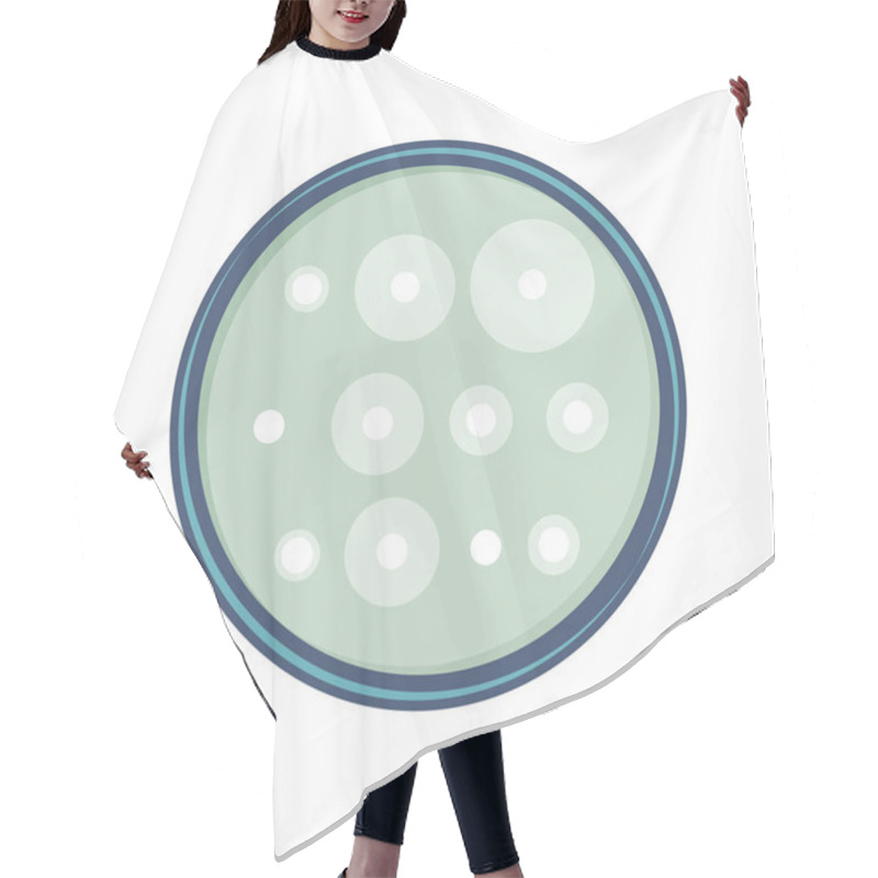 Personality  Bacterium Growth Vector Hair Cutting Cape