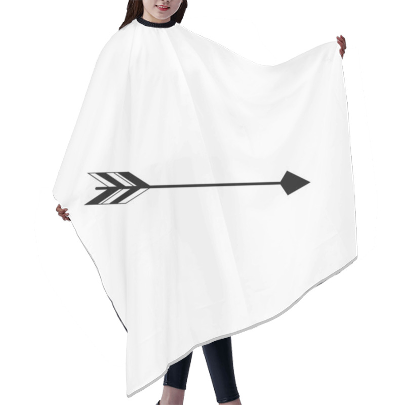 Personality  Tribal Arrow Icon Design Template Vector Isolated Hair Cutting Cape