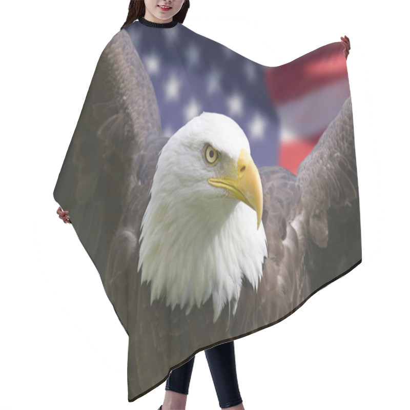 Personality  American Eagle With Flag Hair Cutting Cape